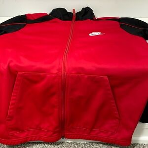 Nike Zip up hoodie with Nike Pants.